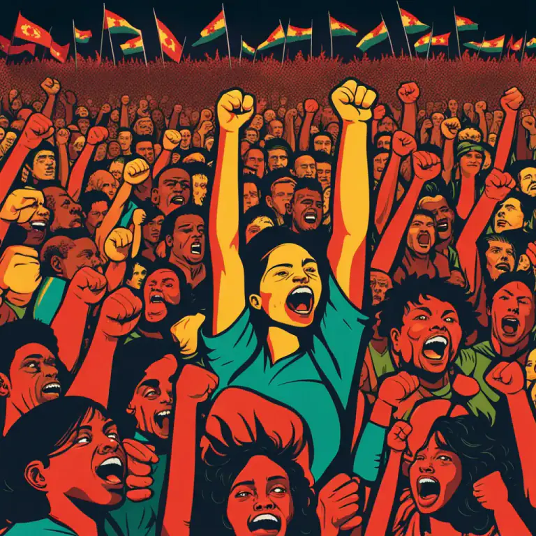 Visual representation of "viva" - Used to say 'long live', to celebrate or to show support for someone or something.