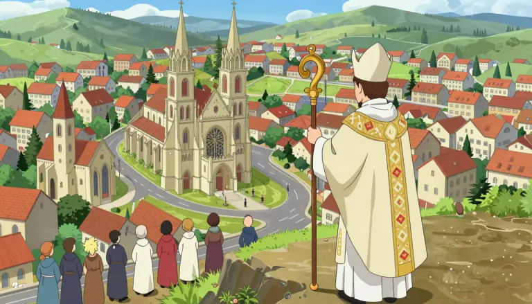 Visual representation of "archdiocese" - A region of the Church led by an archbishop