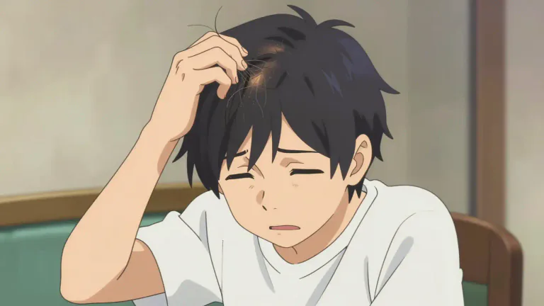 Visual representation of "trichotillomania" - A mental health condition where a person has a strong desire to pull out their own hair, often resulting in noticeable hair loss.