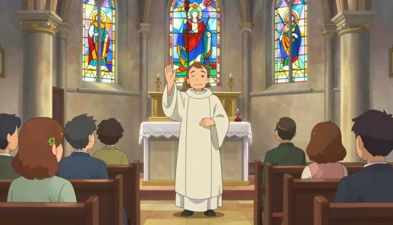 Visual representation of "pastor" - A person who leads a Christian church or congregation