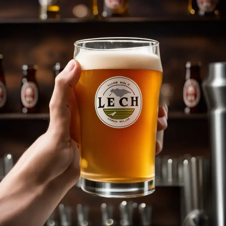 Visual representation of "lech" - A type of Polish beer, usually pale and mild.