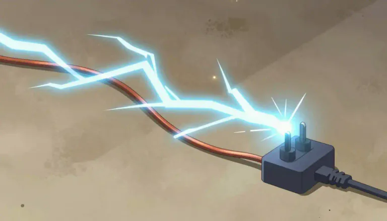 Visual representation of "voltage" - The force or speed of electricity that is moving through a wire