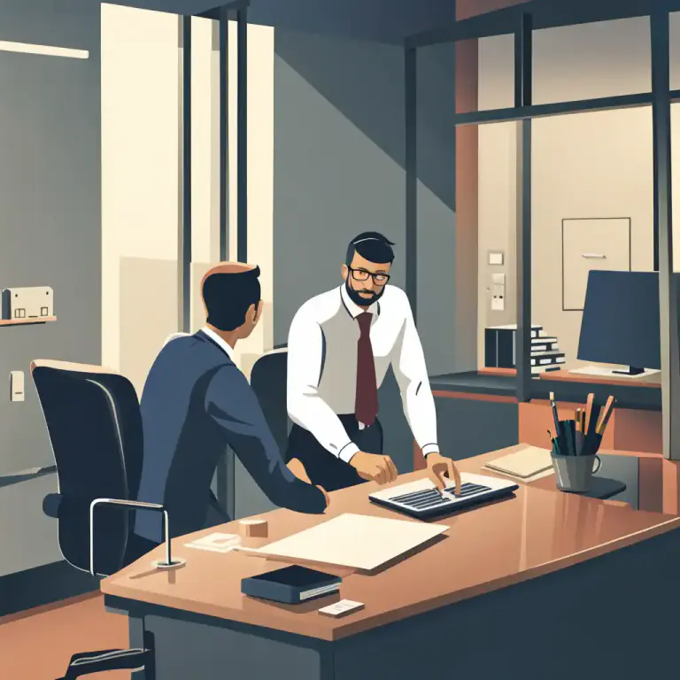 Visual representation of "stand aside" - To quit, resign or withdraw from a position or responsibility