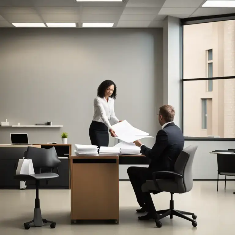 Visual representation of "relieve" - To take over a job or responsibility from someone