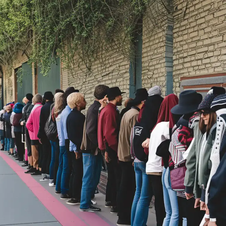 Visual representation of "queue" - To wait in a line or to arrange things in a line