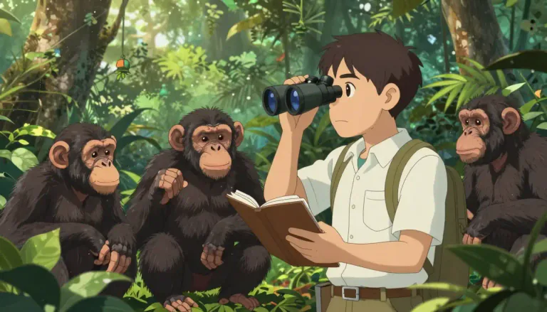 Visual representation of "primatologist" - A primatologist is a scientist who studies primates, including their behavior and evolutionary characteristics.