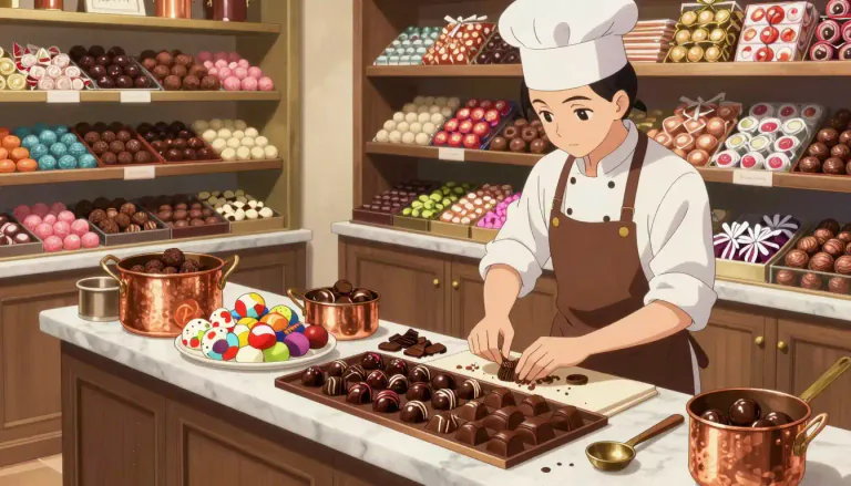 Visual representation of "confectioner" - A person or company that makes or sells sweets or chocolates
