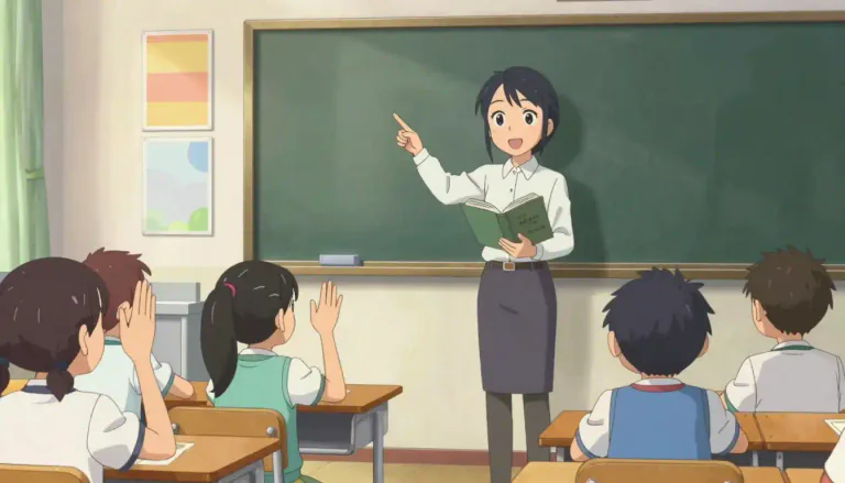 Visual representation of "schoolteacher" - a person who teaches in a school