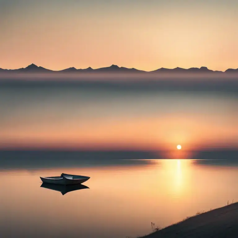 Visual representation of "tranquillity" - An absence of disturbance or activity.