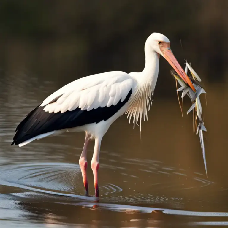 Visual representation of "pouch" - Part of a bird's gullet for storing food