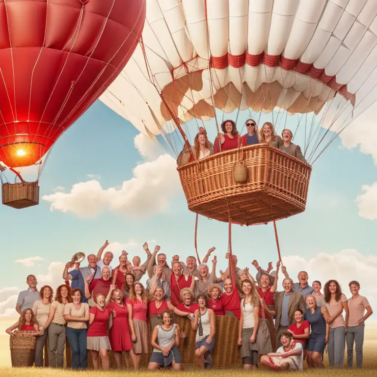 Visual representation of "basket" - A structure carried underneath a hot air balloon or an airship, used to hold passengers or equipment.