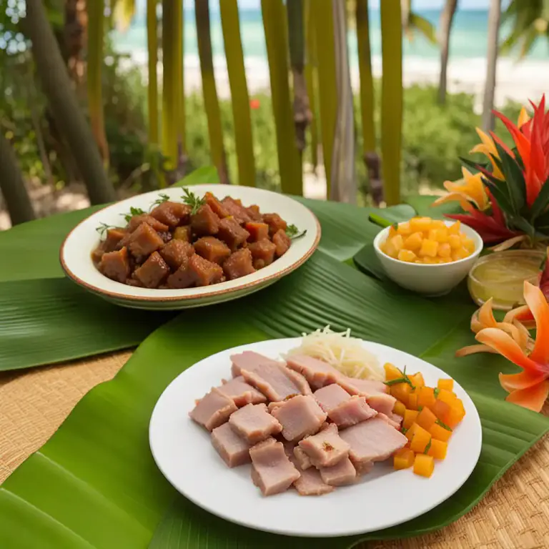 Visual representation of "souse" - Pork or other meat that is salted, pickled and then boiled.