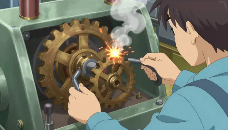 Visual representation of "operation" - The process of doing something to get a result.