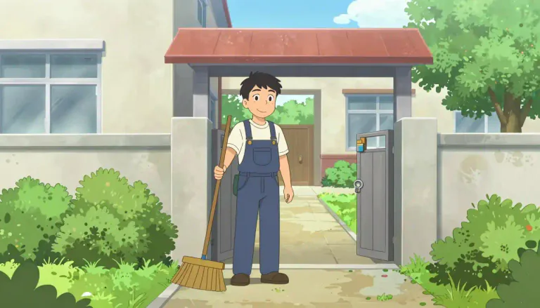 Visual representation of "caretaker" - A person who takes care of a building or land