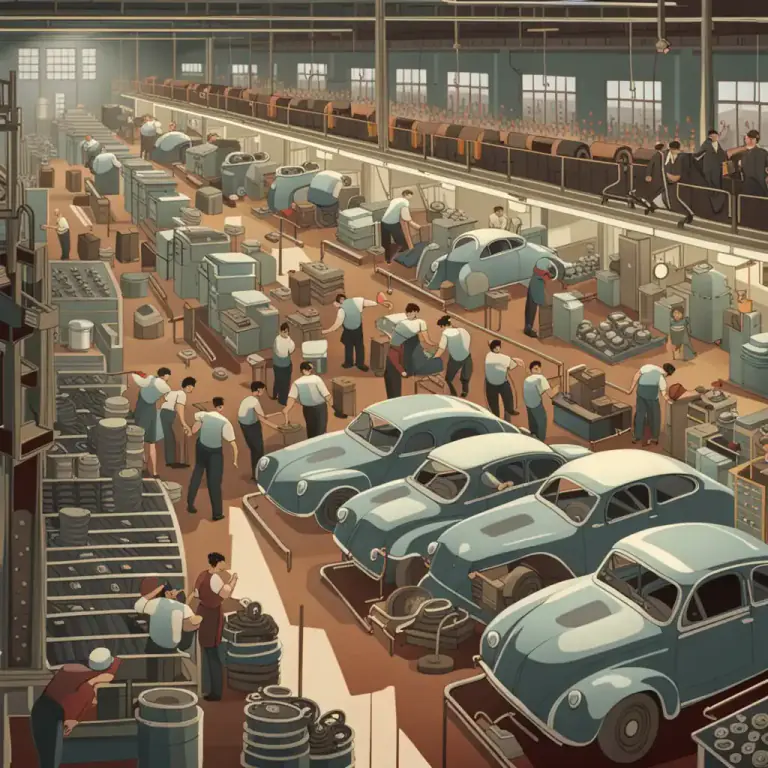 Visual representation of "crank out" - to produce a large amount of something quickly