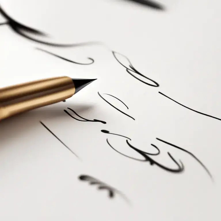 Visual representation of "stroke" - A single smooth movement, often of a pen or brush.