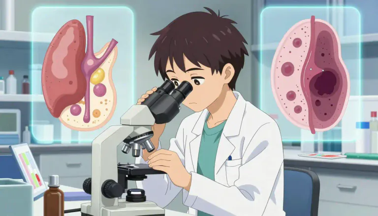 Visual representation of "pathology" - It is the study of diseases and the changes they cause in the body