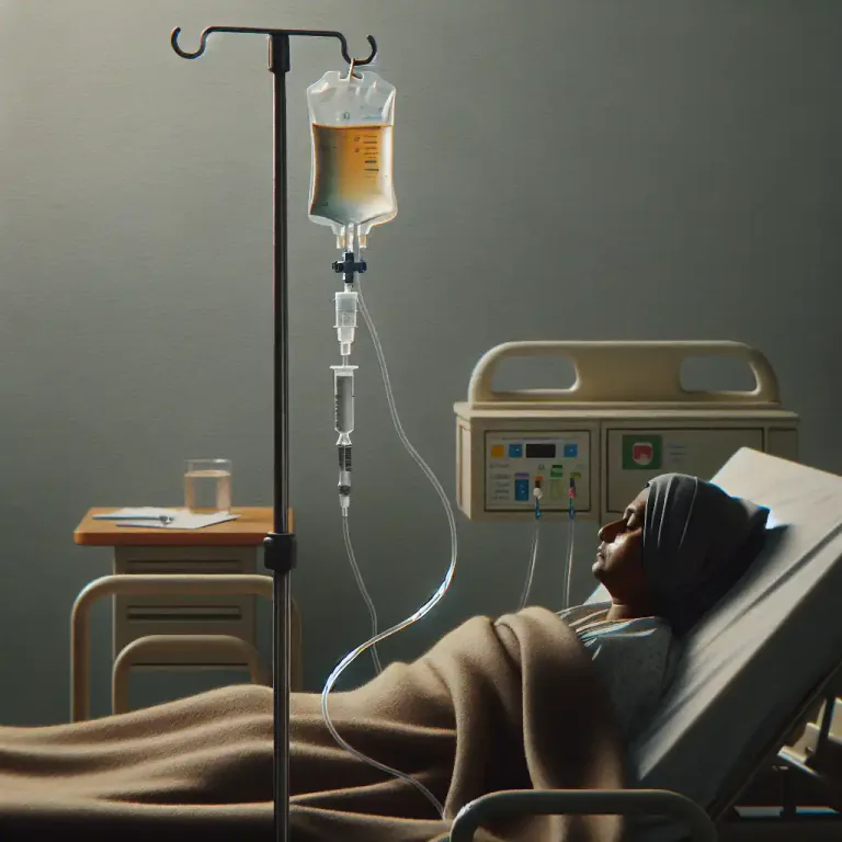 Visual representation of "infusion" - A medical treatment where liquid substances are introduced directly into the body through veins.