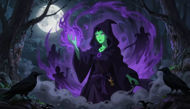Visual representation of "witchcraft" - The use of magical powers obtained especially from evil spirits