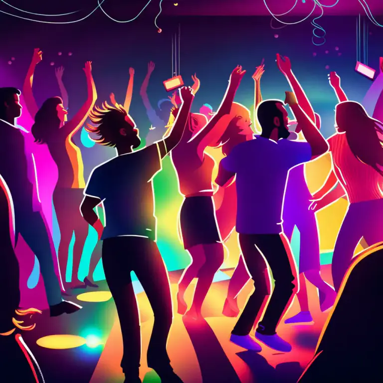 Visual representation of "raise the roof" - To make a loud noise, typically in response to some period of exhilaration or celebration