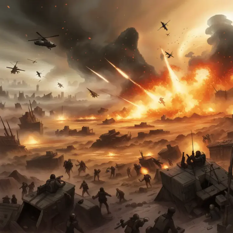 Visual representation of "inferno" - A place or situation of great suffering in intensity or destructiveness