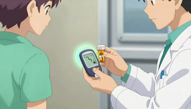 Visual representation of "pioglitazone" - A medication used for the treatment of type 2 diabetes that helps to control blood sugar levels.