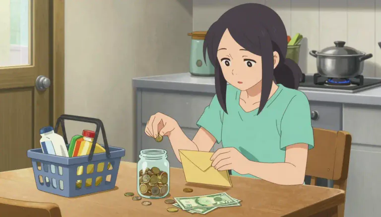 Visual representation of "frugality" - The quality of being careful with money or resources