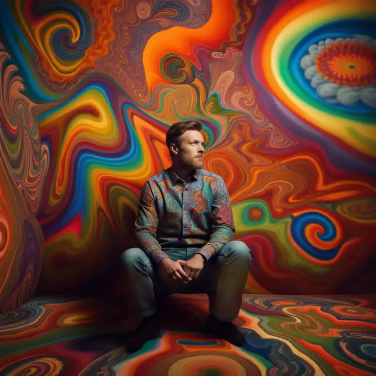Visual representation of "trip" - A hallucinogenic experience induced by drugs