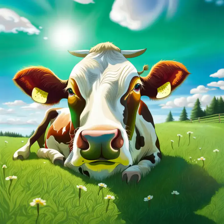Visual representation of "calve" - When a cow or similar animal gives birth.