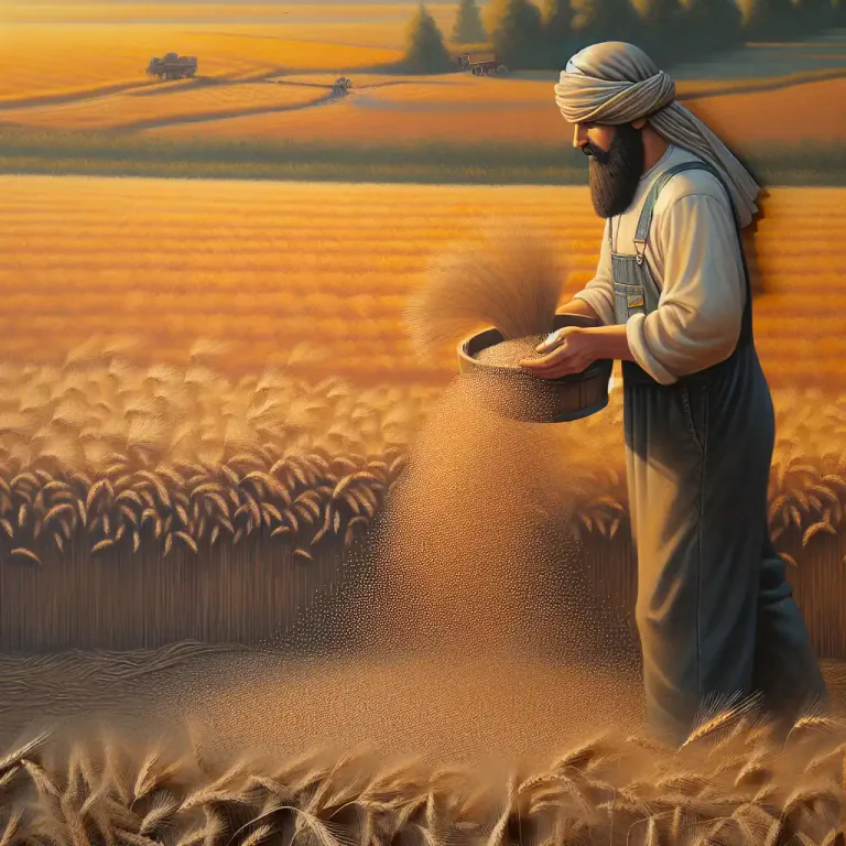 Visual representation of "sort out/separate the wheat from the chaff" - Distinguish valuable from worthless