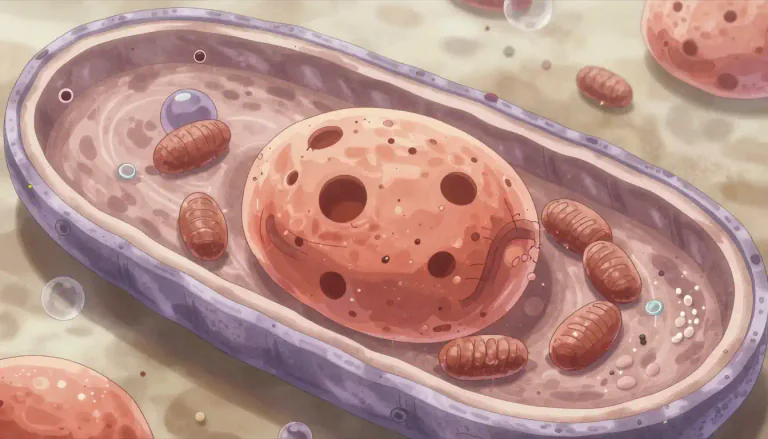 Visual representation of "ultrastructure" - The ultrastructure of a cell refers to its fine details that can only be observed with an electron microscope.