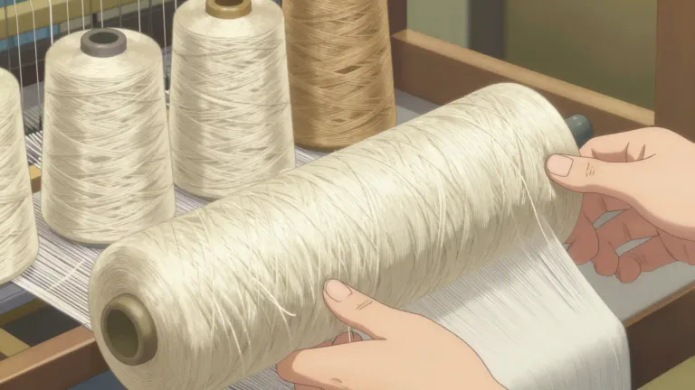 Visual representation of "lisle" - A kind of smooth and strong thread made from cotton.