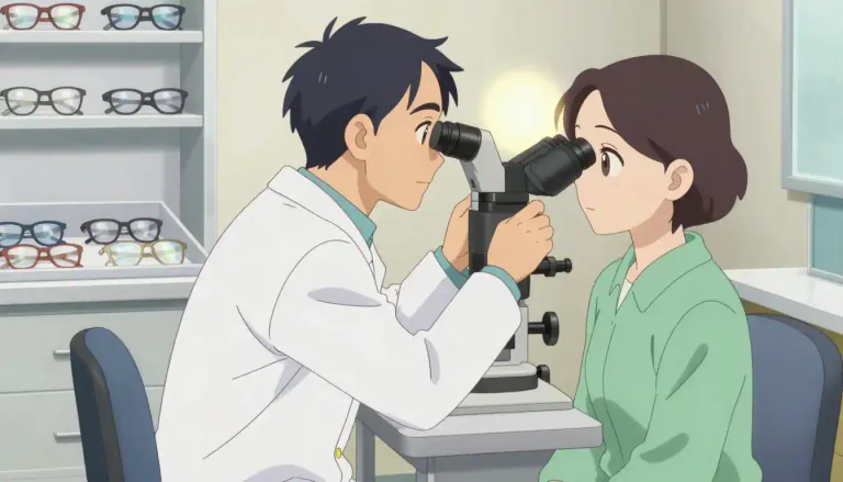 Visual representation of "optometry" - The practice or profession of examining the eyes and prescribing corrective lenses or treatment for visual impairments.