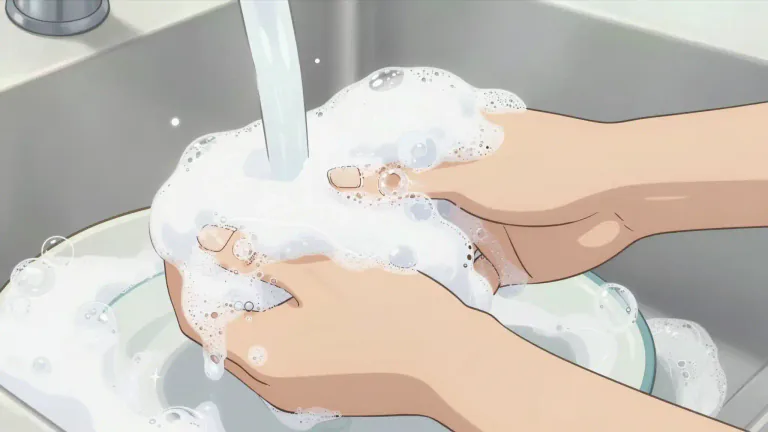 Visual representation of "suds" - Froth, bubbles formed on top of soapy water
