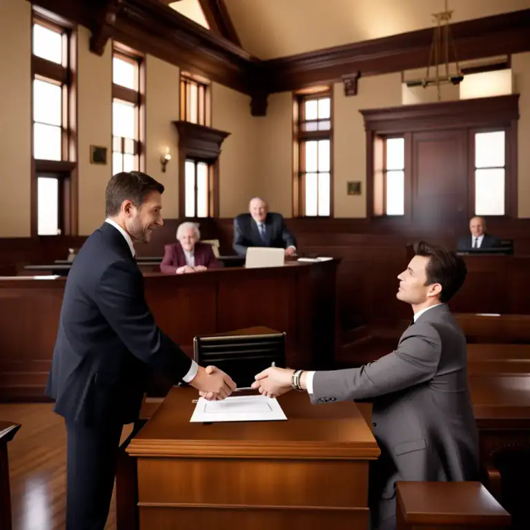 Visual representation of "satisfaction" - In law, the fulfillment of a contract or claim