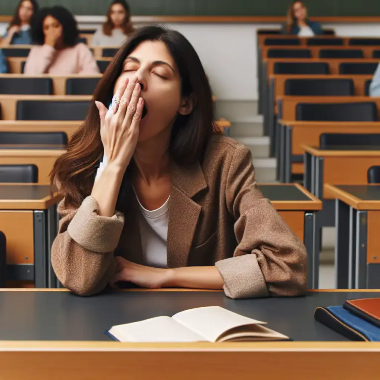 Visual representation of "yawn" - The act of yawning