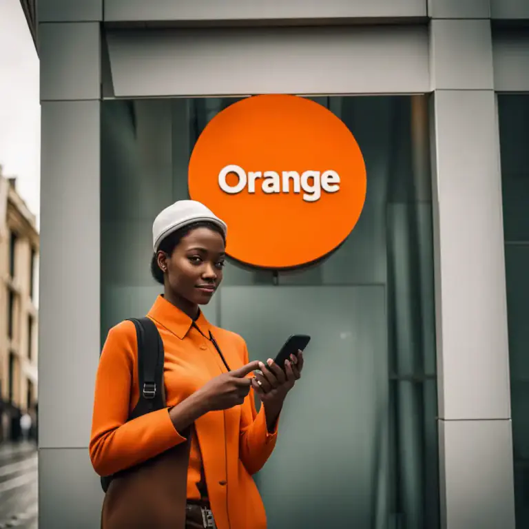 Visual representation of "orange" - A company that provides internet and telecommunications services.