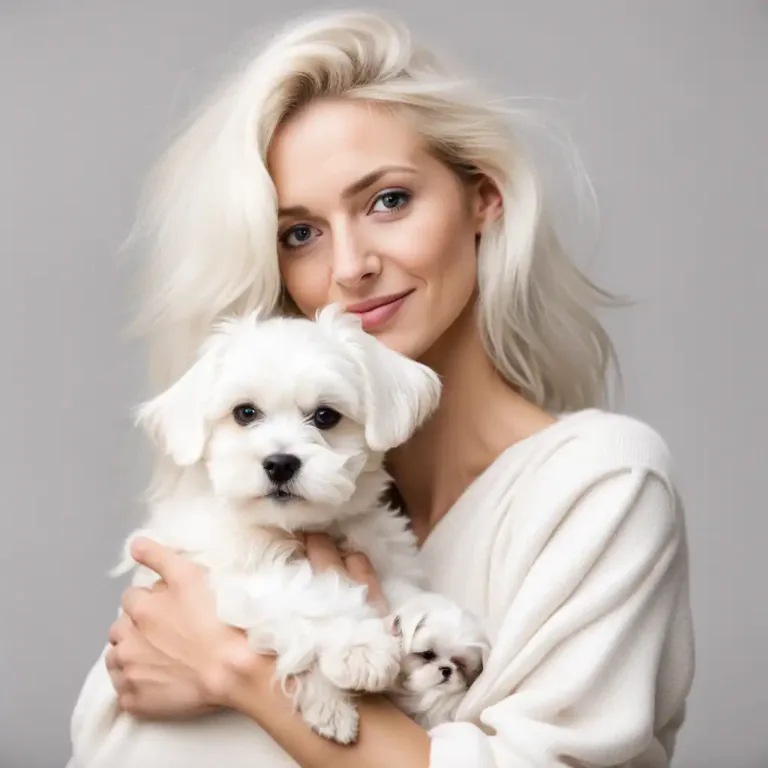Visual representation of "maltese" - Relating to the Maltese dog breed