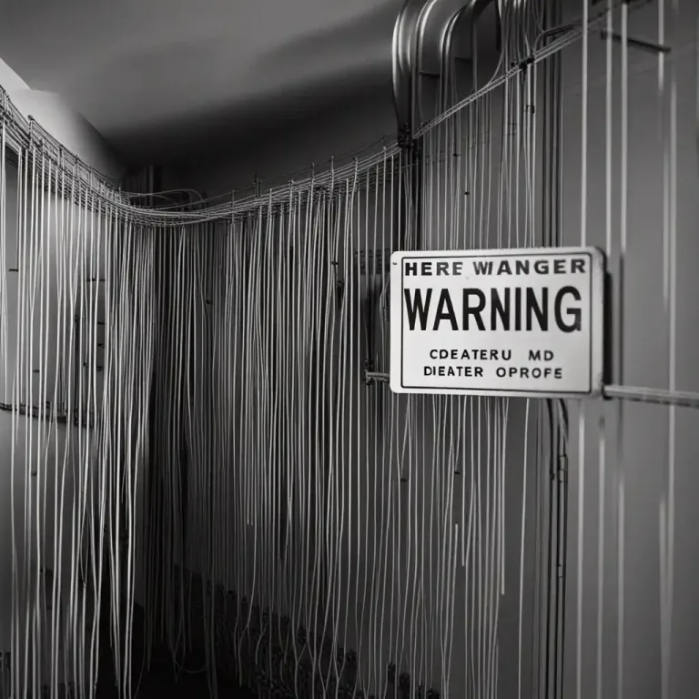 Visual representation of "a live wire" - A wire with electricity flowing through it