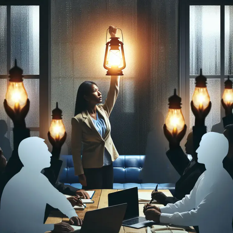 Visual representation of "lucifer" - a person who brings light or illumination, an enlightener