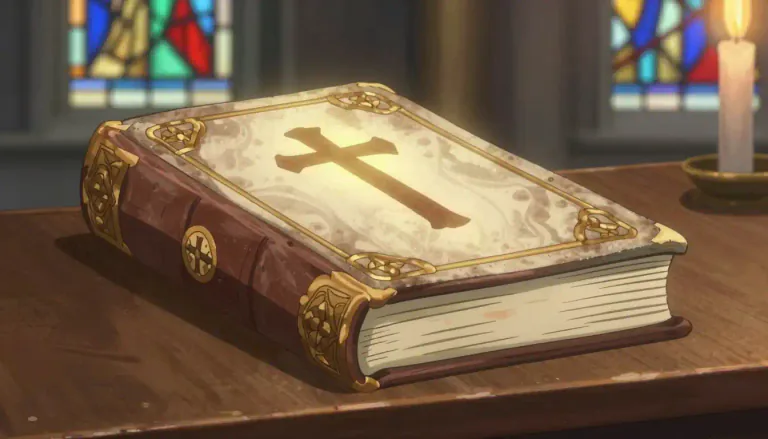 Visual representation of "bible" - The holy book of the Christian religion.