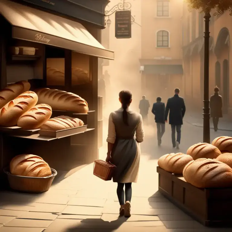 Visual representation of "follow your nose" - Follow the smell of something