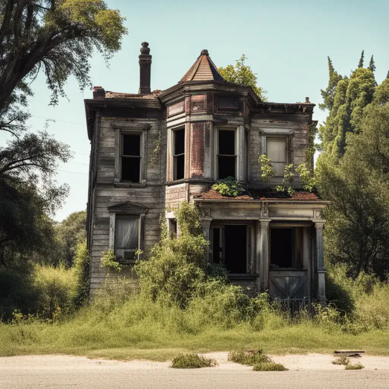 Visual representation of "woebegone" - Looking or being in a condition of neglect or decay.