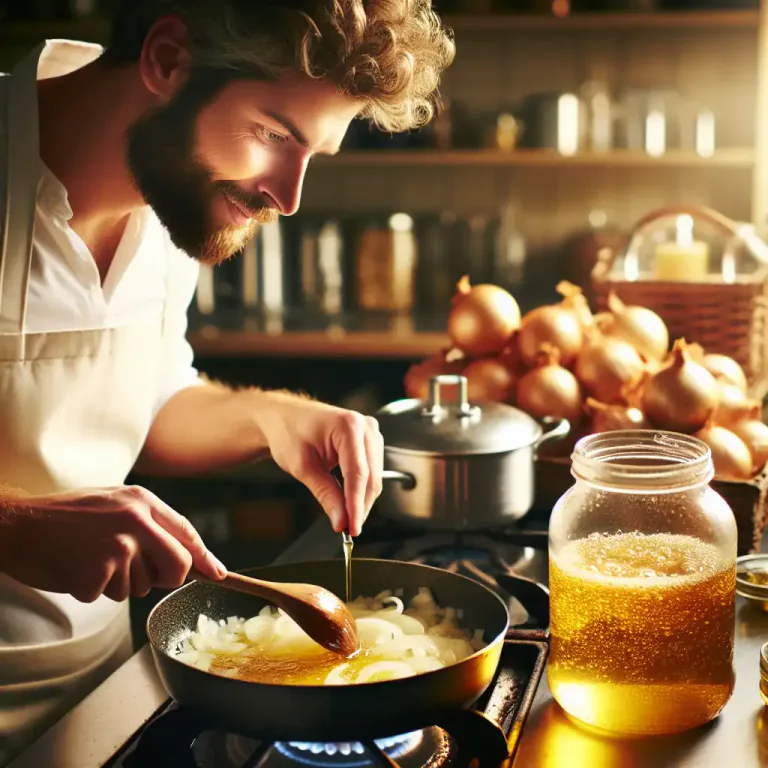 Visual representation of "schmaltz" - Rendered chicken or goose fat used in cooking