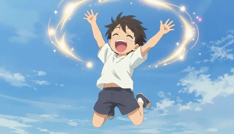 Visual representation of "euphoric" - Feeling extremely happy, excited or delighted