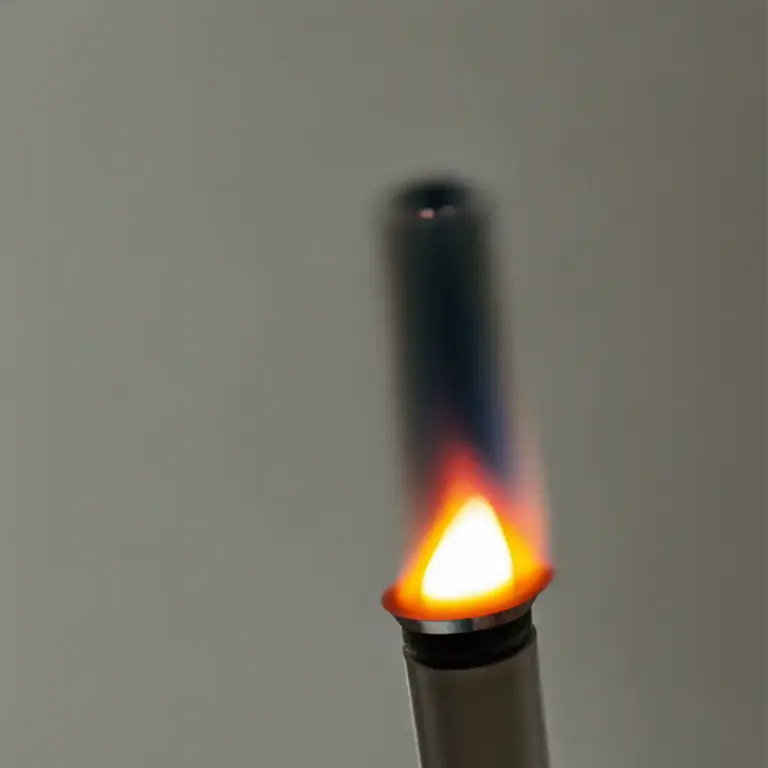 Visual representation of "flashback" - In chemistry, the phenomenon of a flame propagating down a gas tube