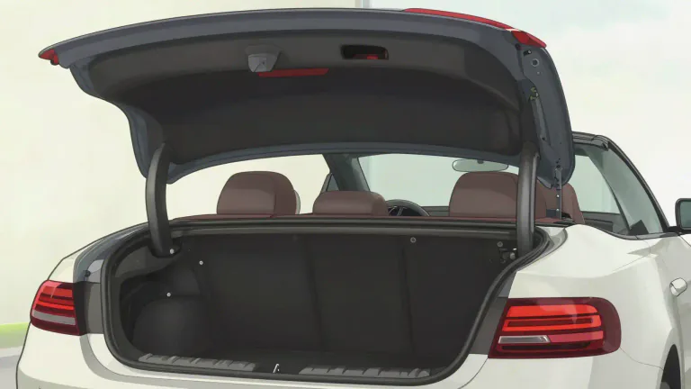 Visual representation of "tonneau" - A tonneau is a compartment in a vehicle, often located at the back, that can be used for seating or storage.