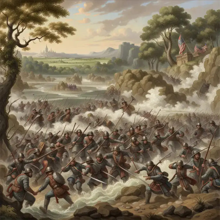 Visual representation of "overrun" - To conquer or occupy a place