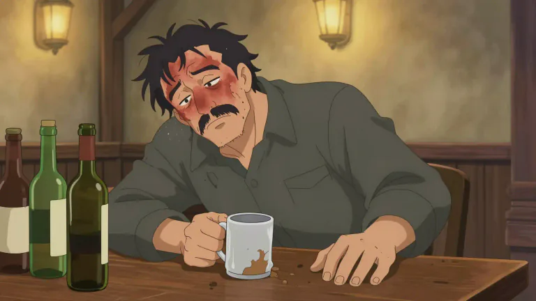 Visual representation of "sot" - A person who drinks alcohol excessively.