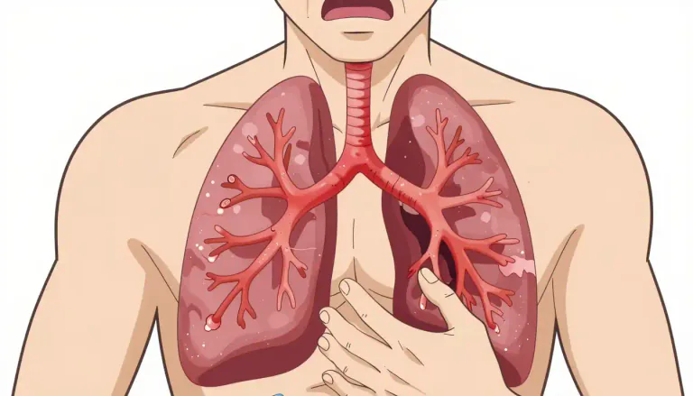 Visual representation of "bronchitis" - A disease causing inflammation in the tubes that bring air to your lungs.